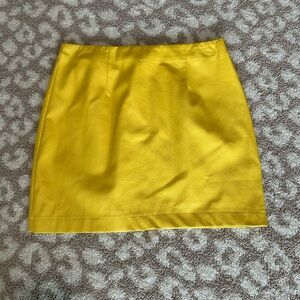 Lulu's Vibrant Yellow Mini Skirt